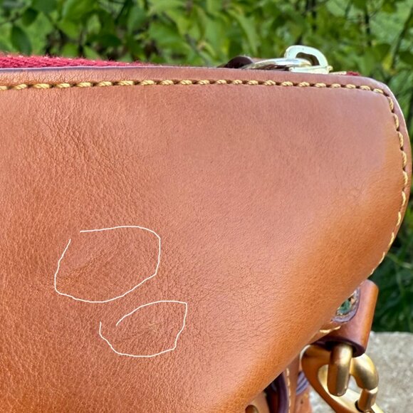 Dooney & Bourke Large Florentine Italian Vacchetta leather Satchel - Picture 15 of 16